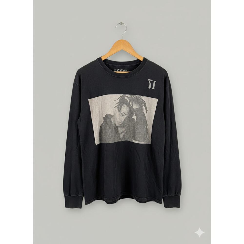 XXX XXXTentacion You Are Not Alone Rap Black Long Sleeve Tee Shirt T-Shirt Large